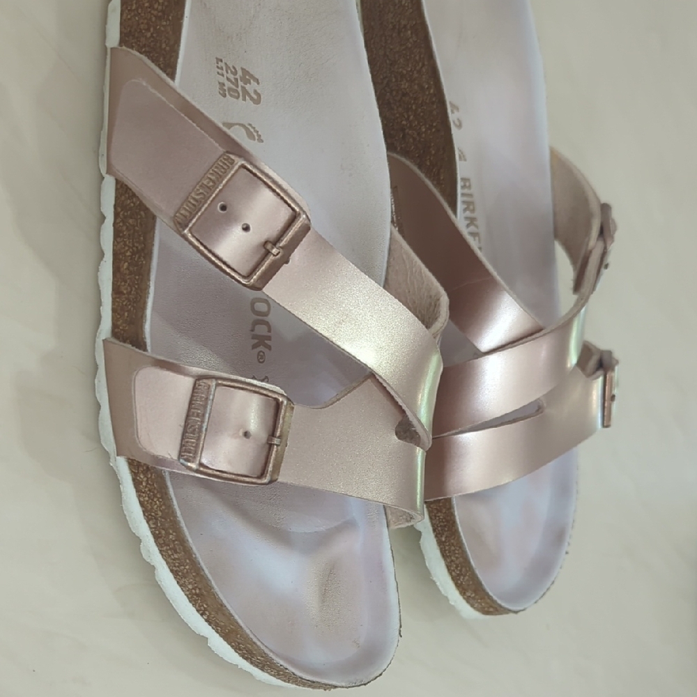 Birkenstock  - Yao Birko Flor, Women's Rose Gold Sandals - Picture 3 of 5